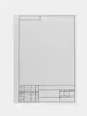 Папка для черчения А4 ArtSpace, 10 листов, с вертикальной рамкой, 160г/м2