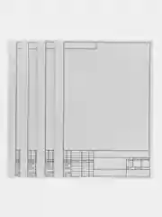 Папка для черчения А4 ArtSpace, 10 листов, с вертикальной рамкой, 160г/м2