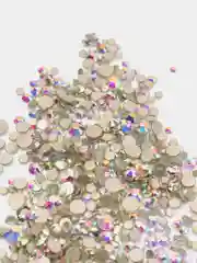 Стразы стекло микс SS4 - SS20 холодной фиксации Crystal AB, 500 штук