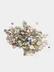 Стразы стекло микс SS4 - SS20 холодной фиксации Crystal AB, 500 штук