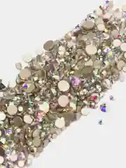 Стразы стекло микс SS4 - SS20 холодной фиксации Crystal AB, 500 штук