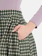 Зеленый юбка миди