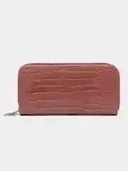 Розовый кошелёк женский, с ремешком на руку