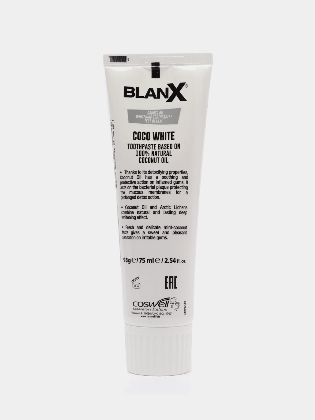 Зубная паста BlanX Coco White, 75 мл