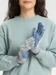 Серый перчатки рабочие ПВХ, садовые, рабочие, хозяйственные