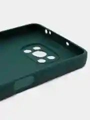 Зеленый силиконовый чехол для Xiaomi Poco X3 NFC / X3 Pro, с защитой камеры