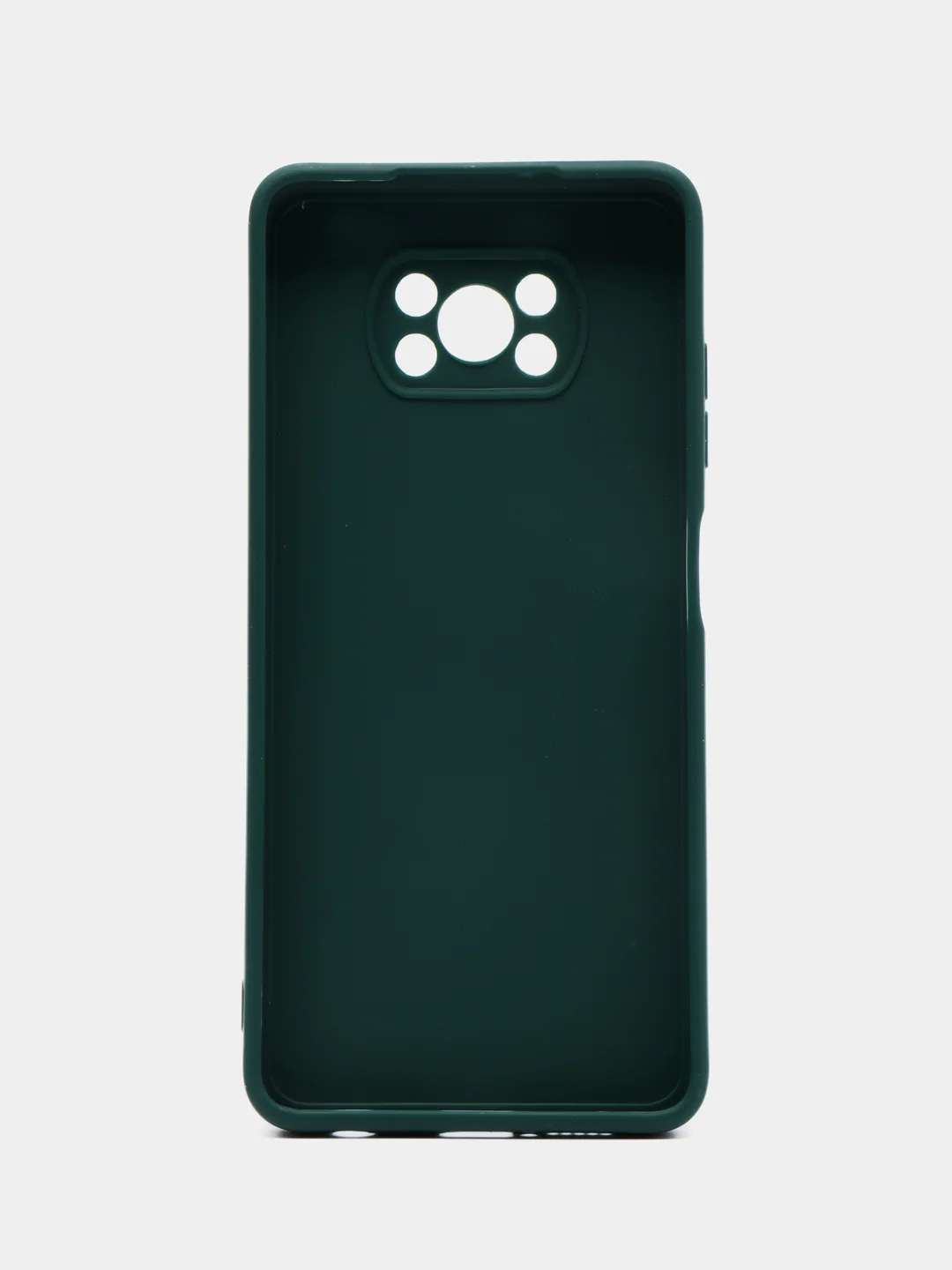 Зеленый силиконовый чехол для Xiaomi Poco X3 NFC / X3 Pro, с защитой камеры