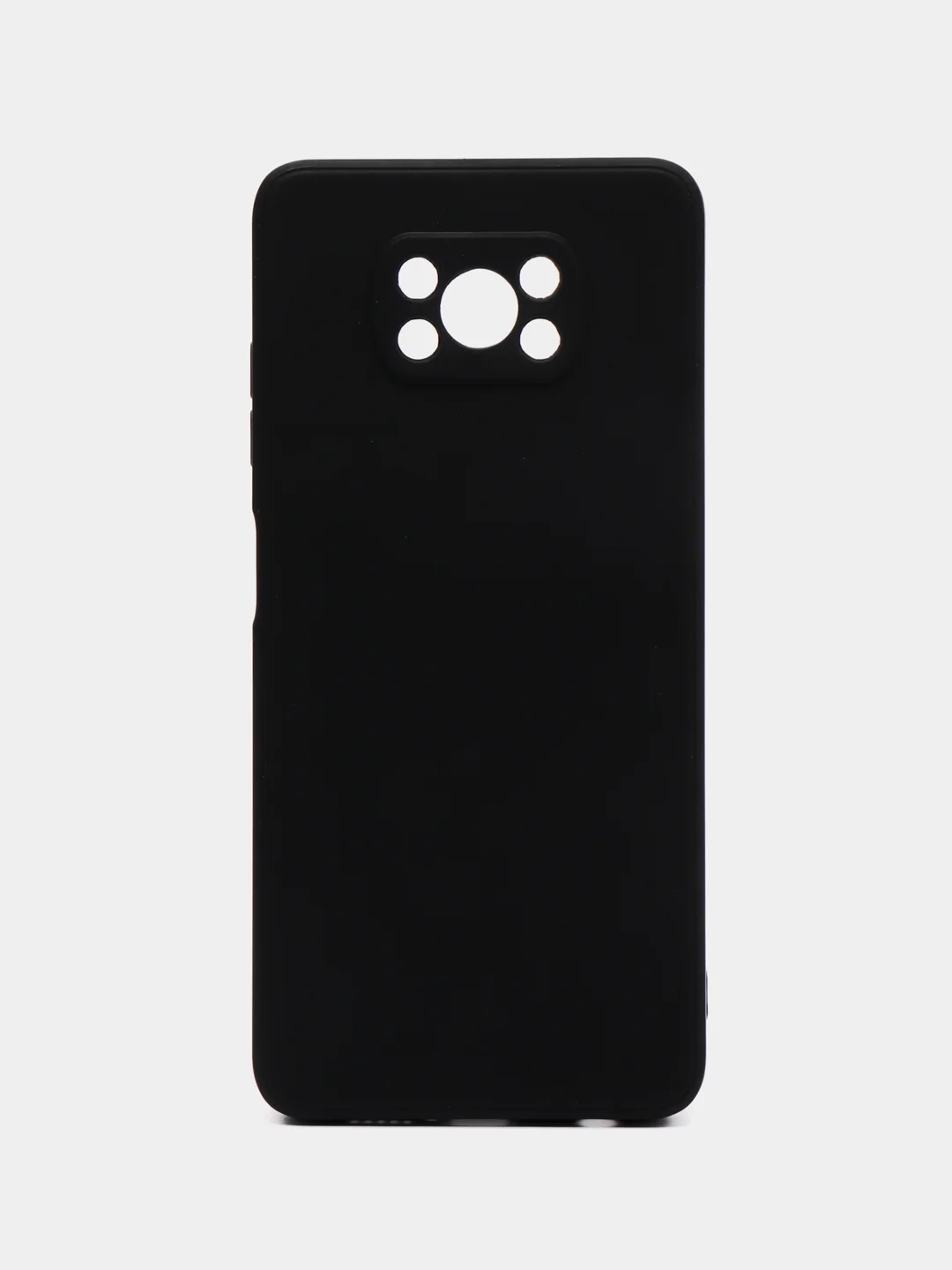 Черный силиконовый чехол для Xiaomi Poco X3 NFC / X3 Pro, с защитой камеры