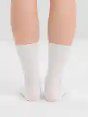 Белый хлопковые носки, однотонные, яркие, высокие, унисекс