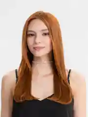 Белый чокеры со стразами