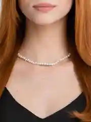Цепочка на шею с жемчугом, женская