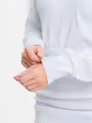 Белый платье в рубчик, с облегающим низом