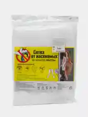 Москитная сетка Антимоскитная сетка на окна и дверь от комаров полиэфирная белая 100*210см