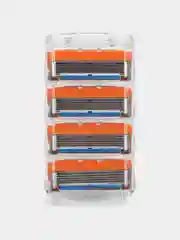 Голубой лезвия для бритвы Fusion 5, 4 шт сменные кассеты для мужских бритв, бритва мужская
