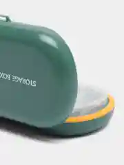Зеленый дорожный контейнер для хранения лекарств, таблетница