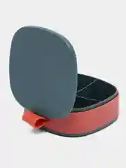 Багровый дорожный контейнер для хранения лекарств, таблетница