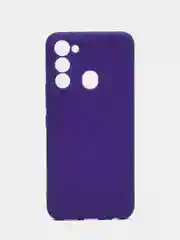 Фиолетовый чехол Tecno Spark GO 2022, Tecno Spark 8C силиконовый, цветной, матовый