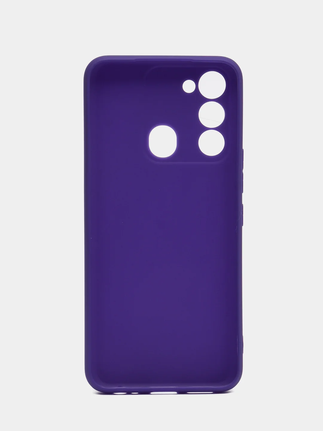 Фиолетовый чехол Tecno Spark GO 2022, Tecno Spark 8C силиконовый, цветной, матовый