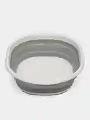 Серый таз силиконовый складной