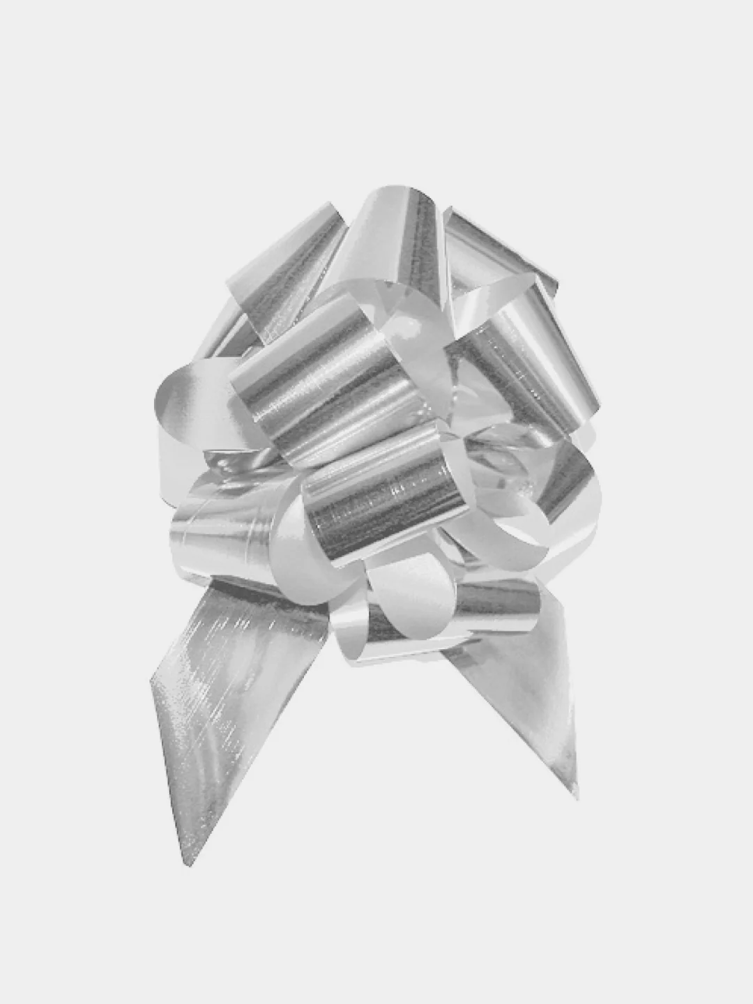 Серебряный бант "Шар", 15 см