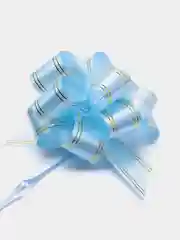 Голубой бант "Шар", 15 см