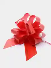 Алый бант "Шар", 15 см