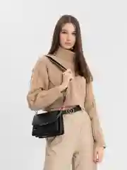 Сумка кросс-боди, женская, со стежкой