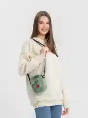 Бирюзовый женская холщовая сумка через плечо