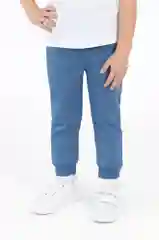 Синий меланж брюки детские, домашние