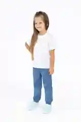 Синий меланж брюки детские, домашние