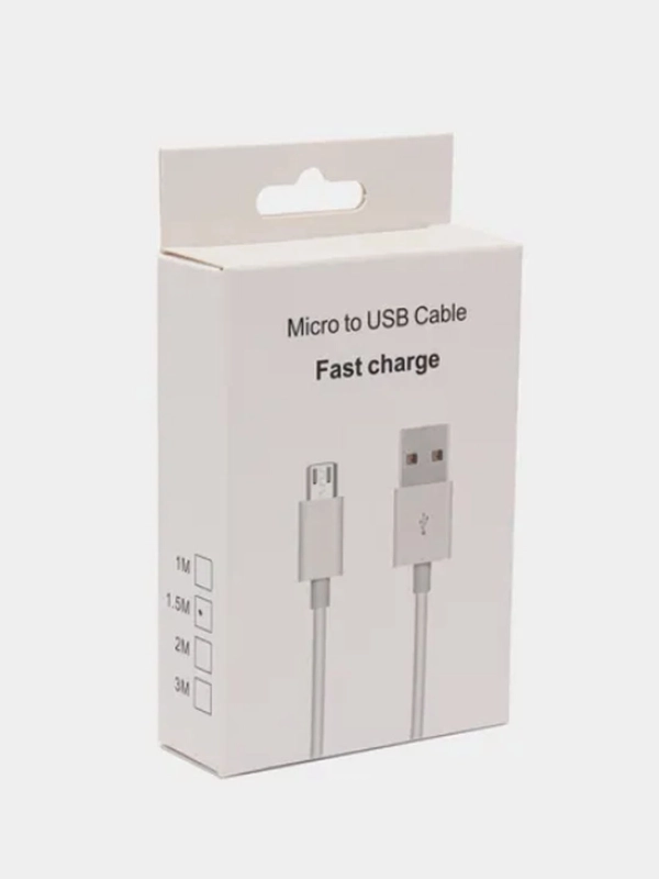 Зарядный кабель для  зарядки айфона  и  телефона Micro USB микро 1,5 м