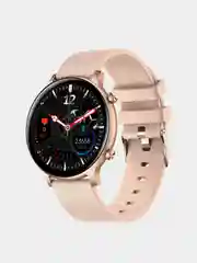 Золотой смарт часы женские наручные круглые Smart Watch HT12