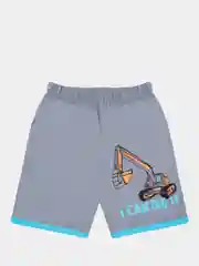 Серый костюм спортивный для мальчика: футболка, шорты, хлопок, 4-8 лет