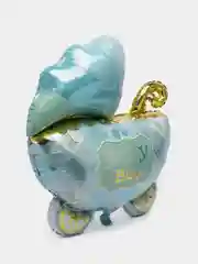 Желтый воздушный шар Коляска, для девочки и мальчика, на выписку