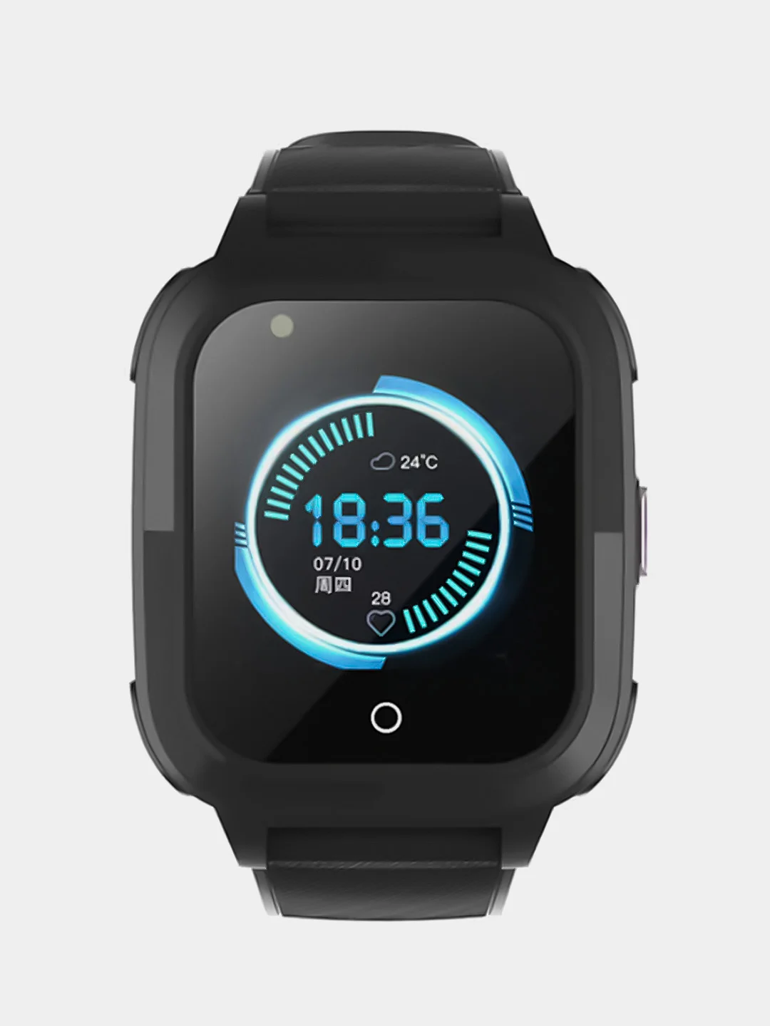 Черный детские смарт часы с видеозвонком Smart Baby Watch Wonlex KT11S 4G