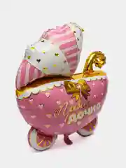 Белый воздушный шар Коляска, для девочки и мальчика, на выписку