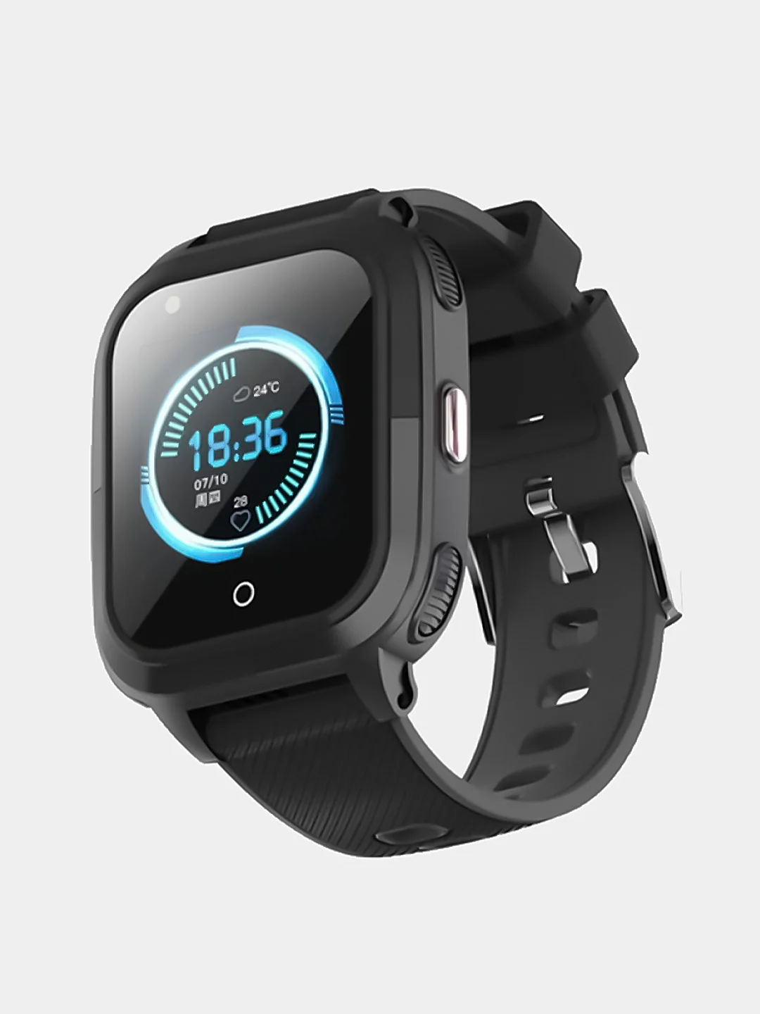 Черный детские смарт часы с видеозвонком Smart Baby Watch Wonlex KT11S 4G
