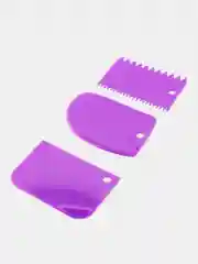 Фиолетовый скребки кондитерские, 3 штуки