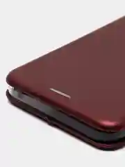 Багровый чехол-книжка для Tecno POP 6 Pro (Техно Поп 6 ПРО)