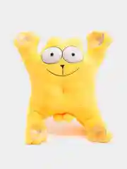 Желтый игрушка мягкая "Кот Саймон" на присосках для автомобиля