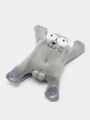 Серый игрушка мягкая "Кот Саймон" на присосках для автомобиля