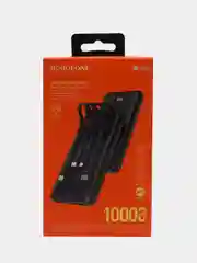 Внешний аккумулятор со встроенными кабелями BJ20, powerbank, 10000 мАч