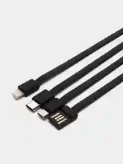 Внешний аккумулятор со встроенными кабелями BJ20, powerbank, 10000 мАч