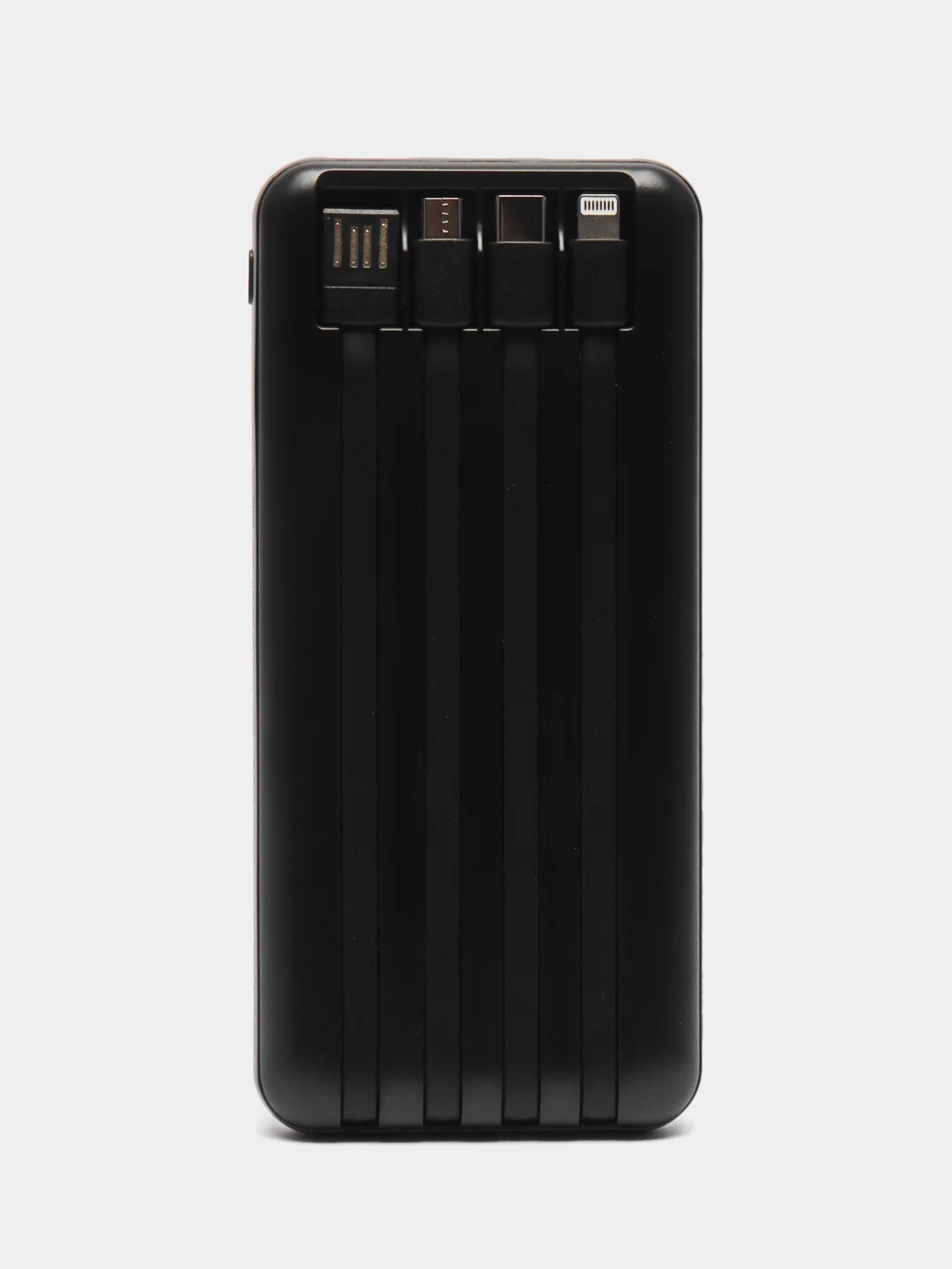 Внешний аккумулятор со встроенными кабелями BJ20, powerbank, 10000 мАч