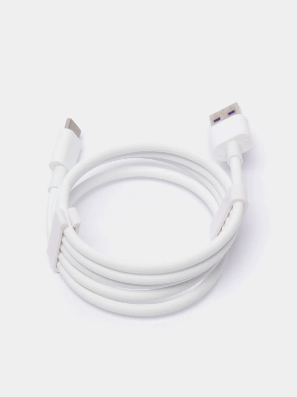 Кабель Type-C для зарядки, белый, 5 А