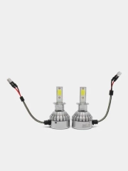 Автомобильные светодиодные лампы LED (H1, H3, H4, H7, H11) 6500K, (в комплекте 2 лампы)