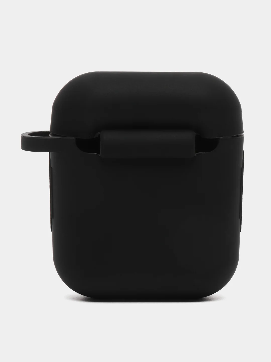 Черный чехол для наушников AirPods 1, 2, с карабином, силиконовый