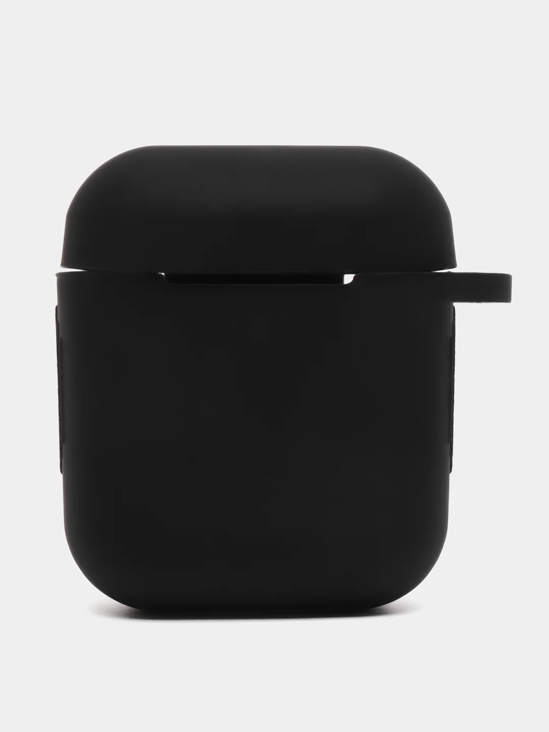 Черный чехол для наушников AirPods 1, 2, с карабином, силиконовый