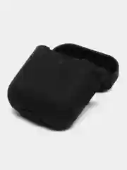 Черный чехол для наушников AirPods 1, 2, с карабином, силиконовый