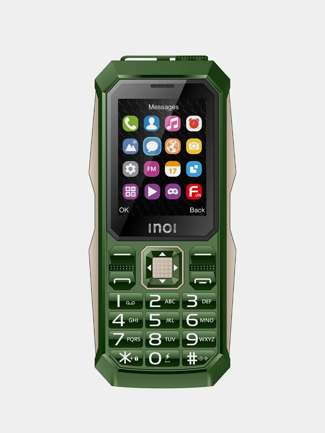 Зеленый мобильный телефон INOI 246Z